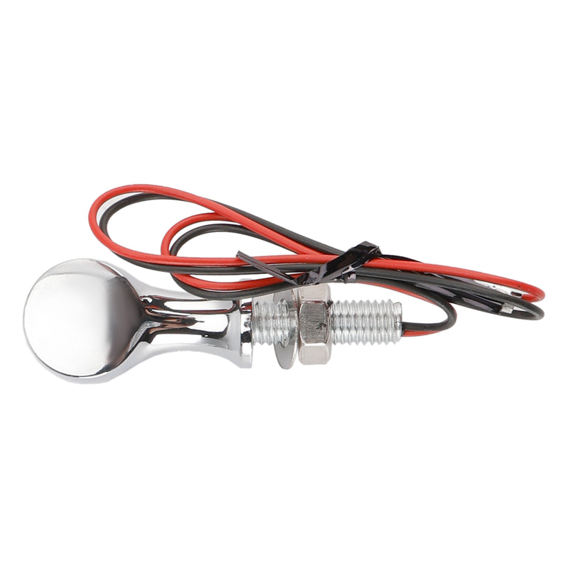 Suzuki Chrome 12V LED Turn Signal Indicator Light 8mm Universal Motorcycle