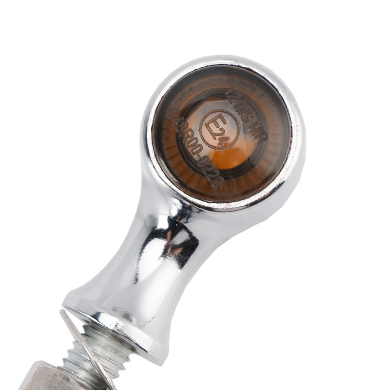Suzuki Chrome 12V LED Turn Signal Indicator Light 8mm Universal Motorcycle