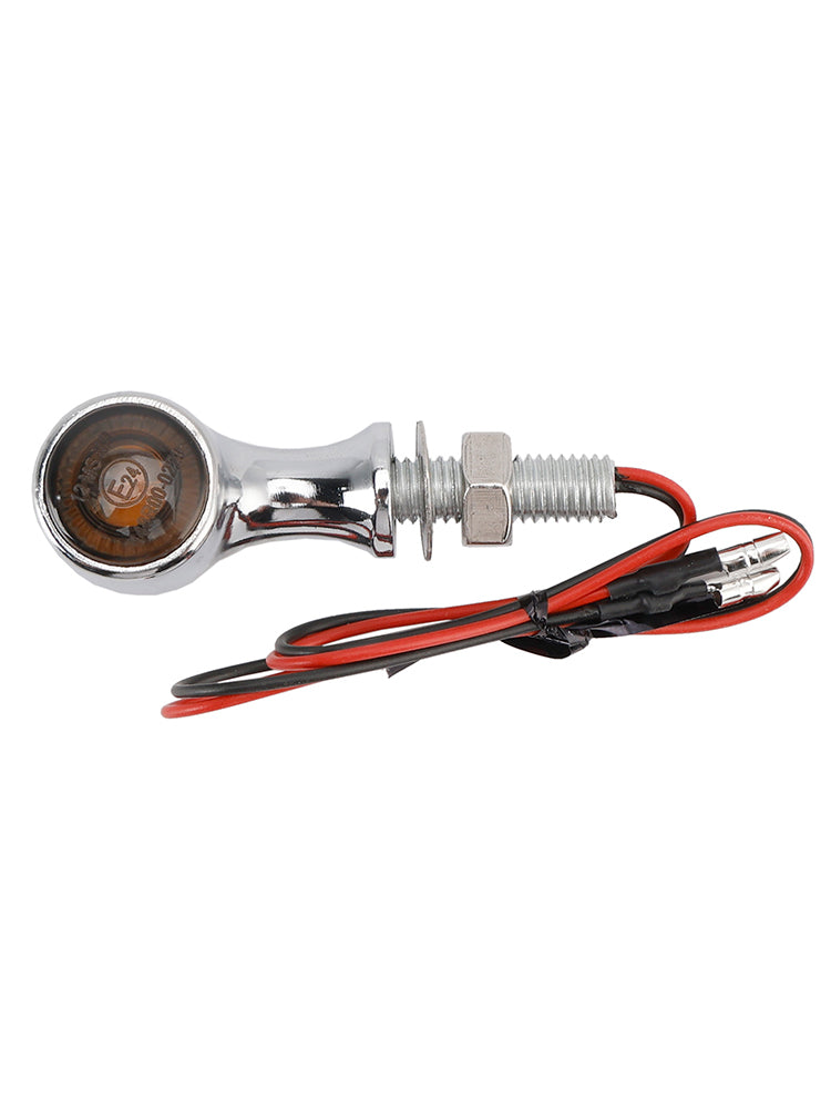 Suzuki Chrome 12V LED Turn Signal Indicator Light 8mm Universal Motorcycle