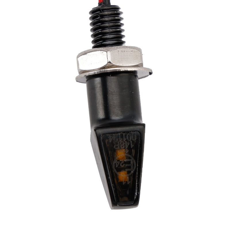 Yamaha Black 12V LED Turn Signal Indicator Light 8mm Universal Motorcycle