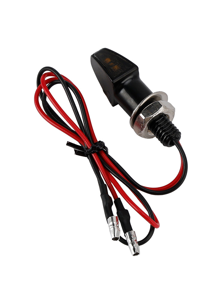 Yamaha Black 12V LED Turn Signal Indicator Light 8mm Universal Motorcycle