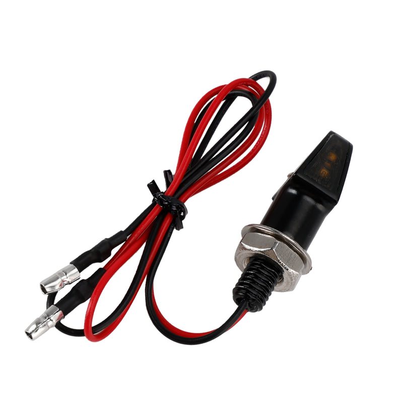 Yamaha Black 12V LED Turn Signal Indicator Light 8mm Universal Motorcycle