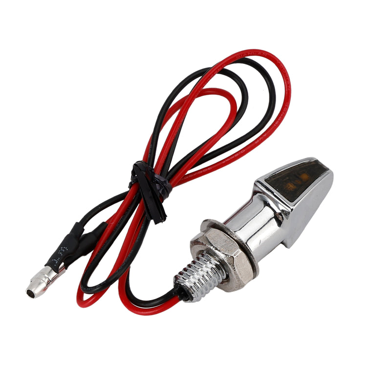 Yamaha Chrome 12V LED Turn Signal Indicator Light 8mm Universal Motorcycle