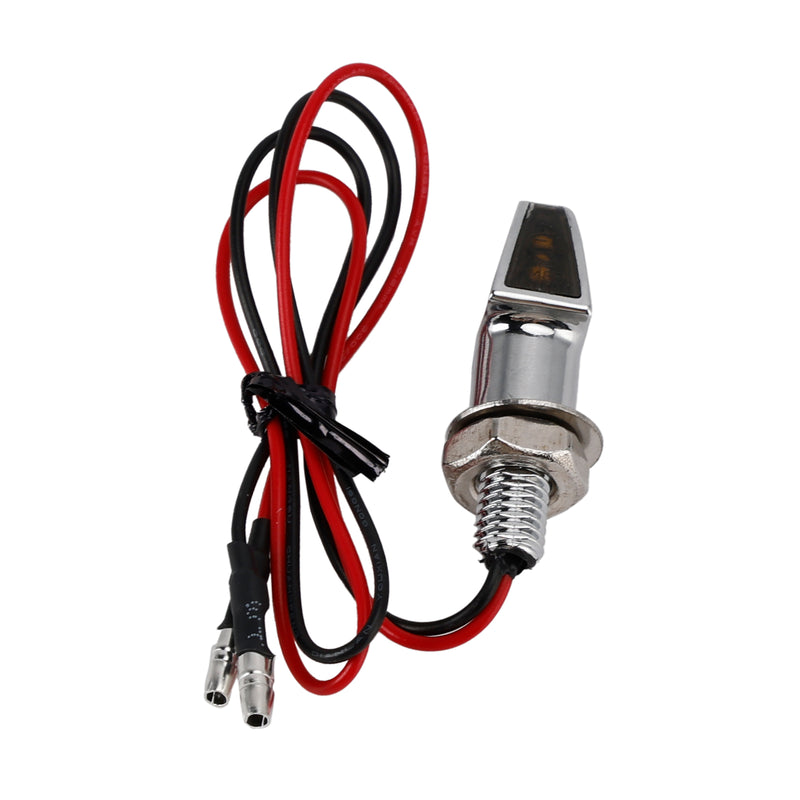 Yamaha Chrome 12V LED Turn Signal Indicator Light 8mm Universal Motorcycle