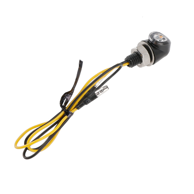Honda Black 12V LED Turn Signal Indicator Light 8mm Universal Motorcycle