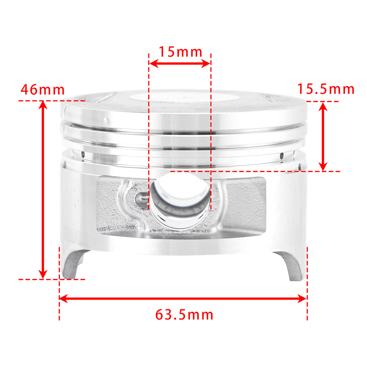 Chinese 200cc ATV Quad Dirt Bike Loncin CG200 Cylinder Piston Top End Kit