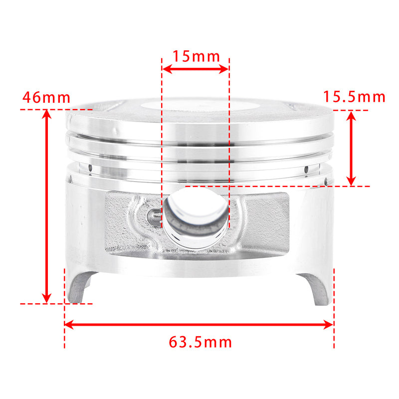 Chinese 200cc ATV Quad Dirt Bike Loncin CG200 Cylinder Piston Top End Kit