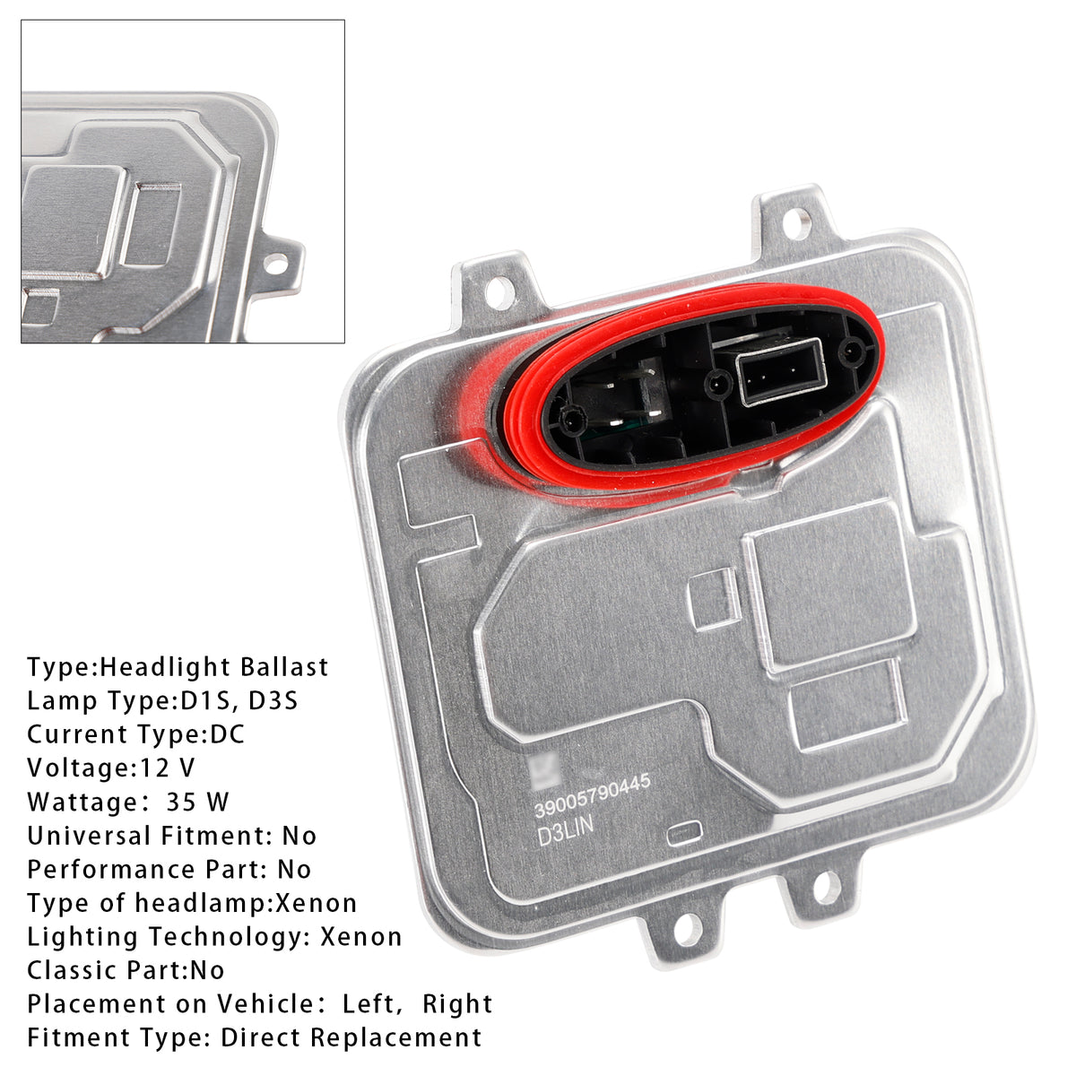 2008-2017 Vauxhall Insignia Xenon Headlight Ballast Control Module 5DV00993200