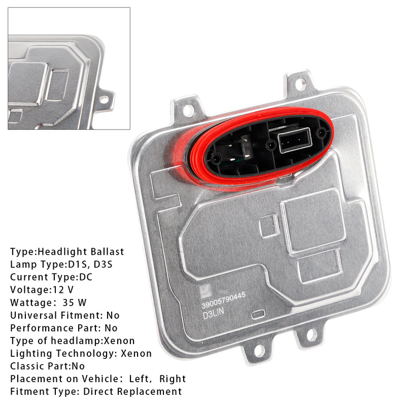2008-2017 Vauxhall Insignia Xenon Headlight Ballast Control Module 5DV00993200