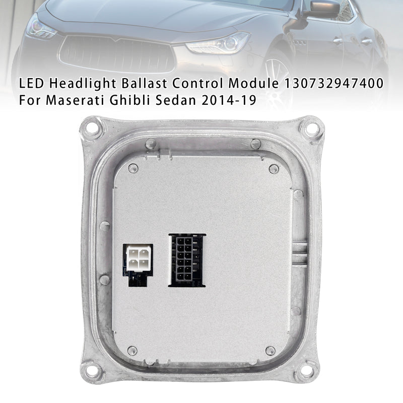 Maserati Ghibli Sedan LED Headlight Ballast Control Module 130732947400