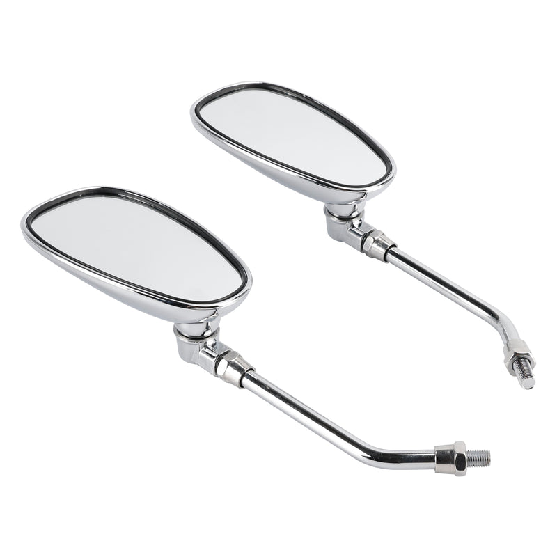 Yamaha V-Star XVS650 1998-2004 XVS1100 2000-2009 Pair Chrome M10 Rearview Mirrors