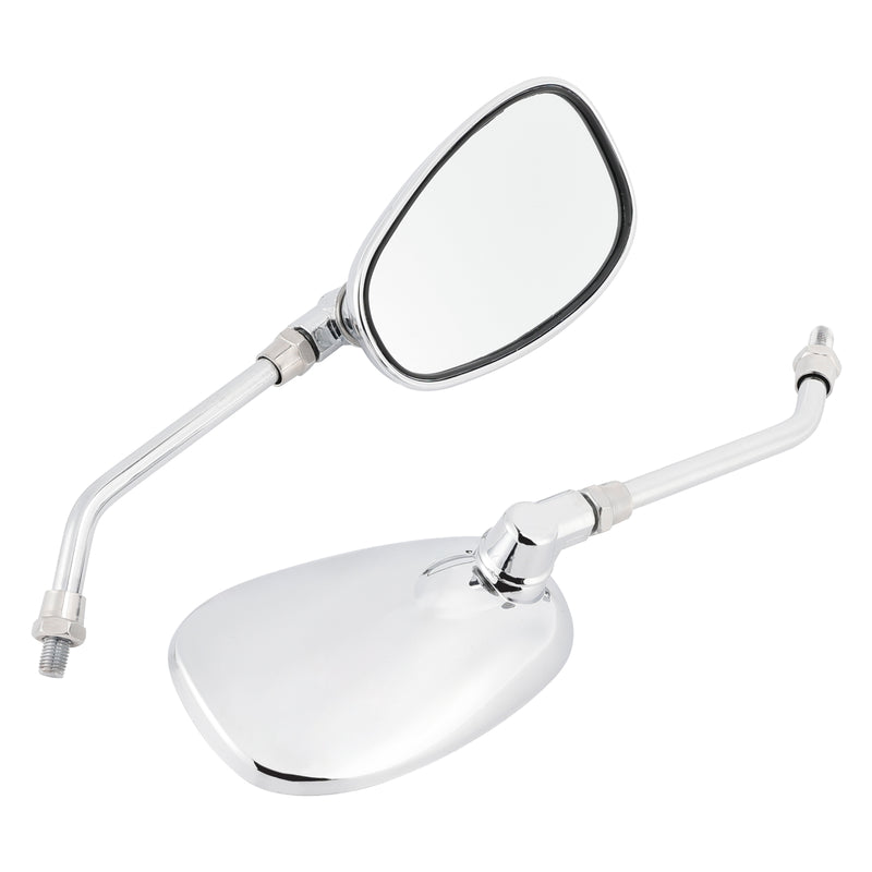 Yamaha V-Star XVS650 1998-2004 XVS1100 2000-2009 Pair Chrome M10 Rearview Mirrors