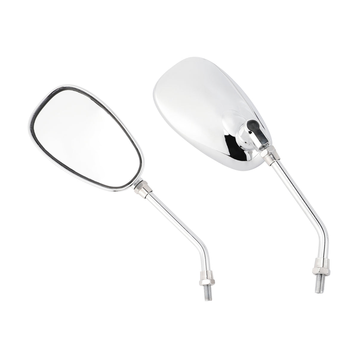 Yamaha V-Star XVS650 1998-2004 XVS1100 2000-2009 Pair Chrome M10 Rearview Mirrors