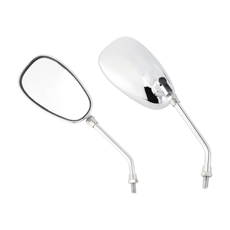 Yamaha V-Star XVS650 1998-2004 XVS1100 2000-2009 Pair Chrome M10 Rearview Mirrors