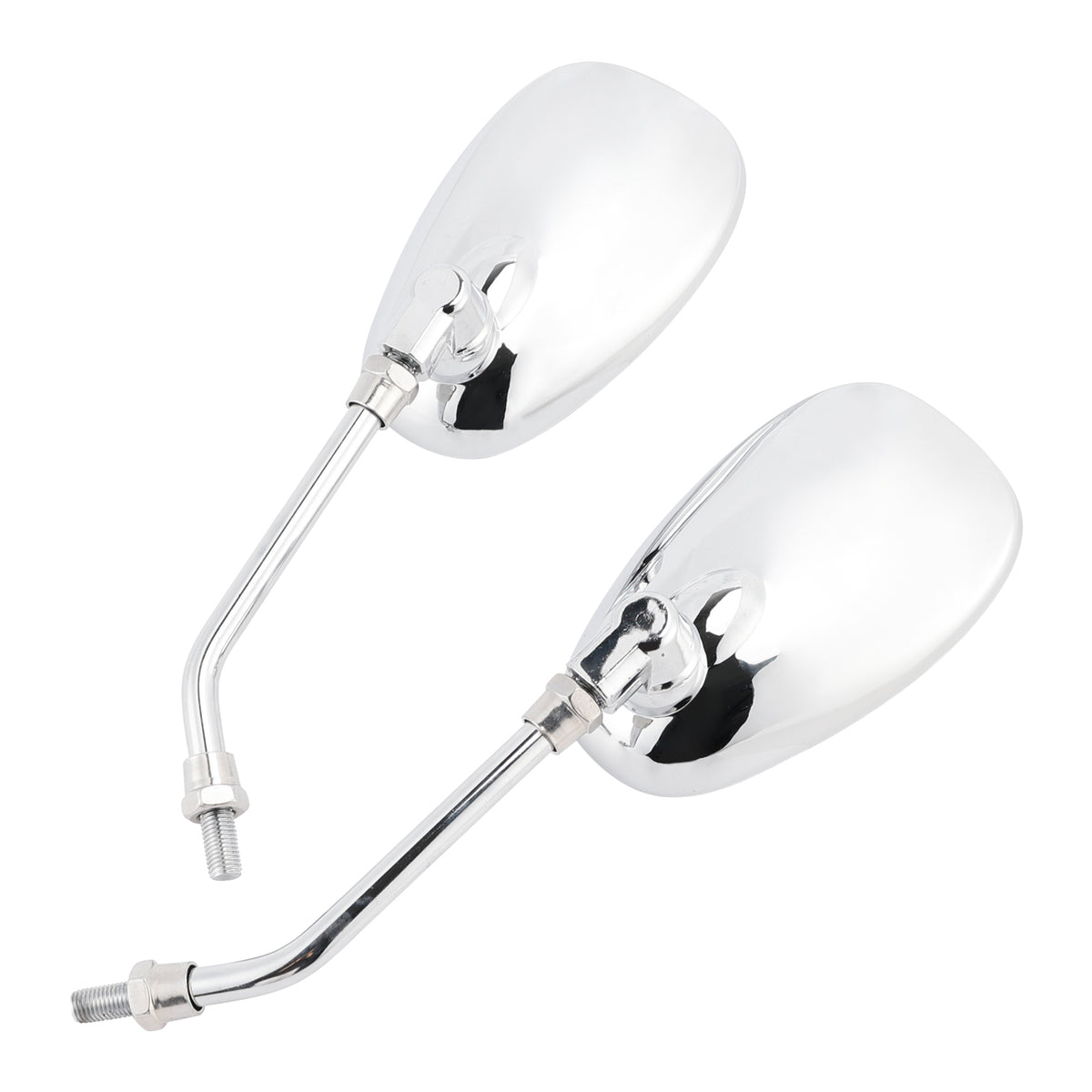 Yamaha V-Star XVS650 1998-2004 XVS1100 2000-2009 Pair Chrome M10 Rearview Mirrors