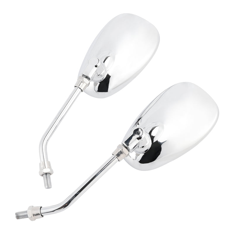 Yamaha V-Star XVS650 1998-2004 XVS1100 2000-2009 Pair Chrome M10 Rearview Mirrors