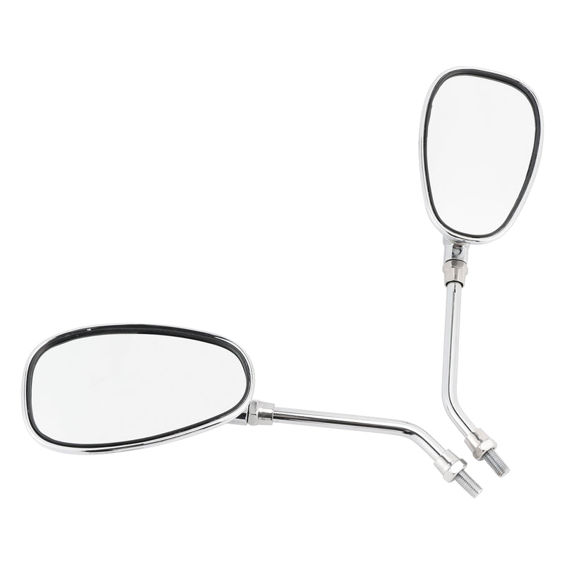 Yamaha V-Star XVS650 1998-2004 XVS1100 2000-2009 Pair Chrome M10 Rearview Mirrors