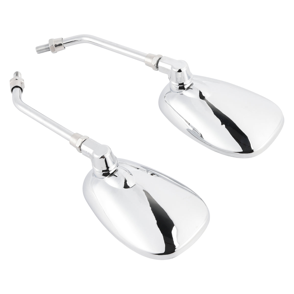 Yamaha V-Star XVS650 1998-2004 XVS1100 2000-2009 Pair Chrome M10 Rearview Mirrors