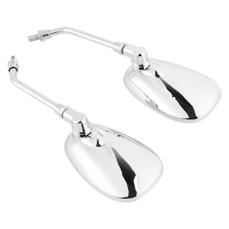Yamaha V-Star XVS650 1998-2004 XVS1100 2000-2009 Pair Chrome M10 Rearview Mirrors