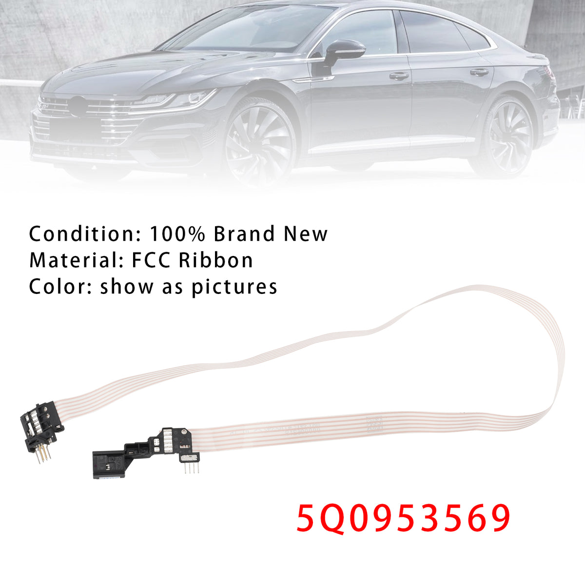 Volkswagen Arteon Golf GTI SportWagen Airbag FFC Ribbon Cable 5Q0953569