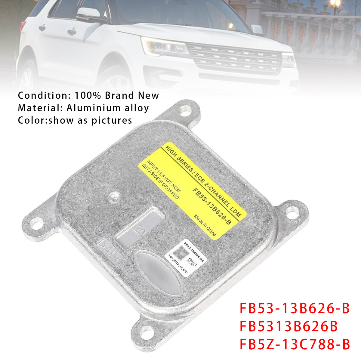 2016-2019 Ford Explorer LED Headlight Module Ballast Unit FB53-13B626-B