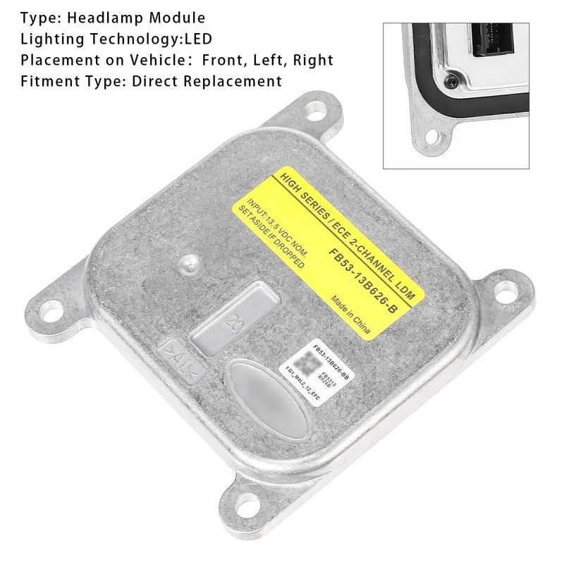 2016-2019 Ford Explorer LED Headlight Module Ballast Unit FB53-13B626-B