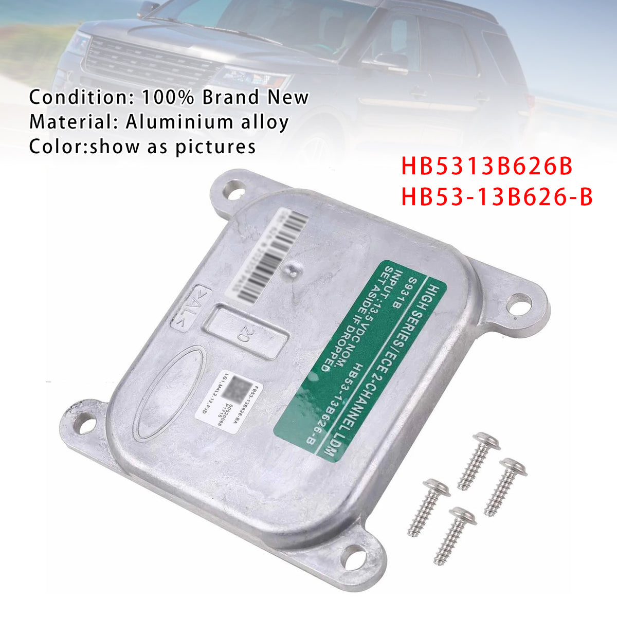 2016-2019 Ford Explorer LED Headlight Module Control Unit HB53-13B626-B