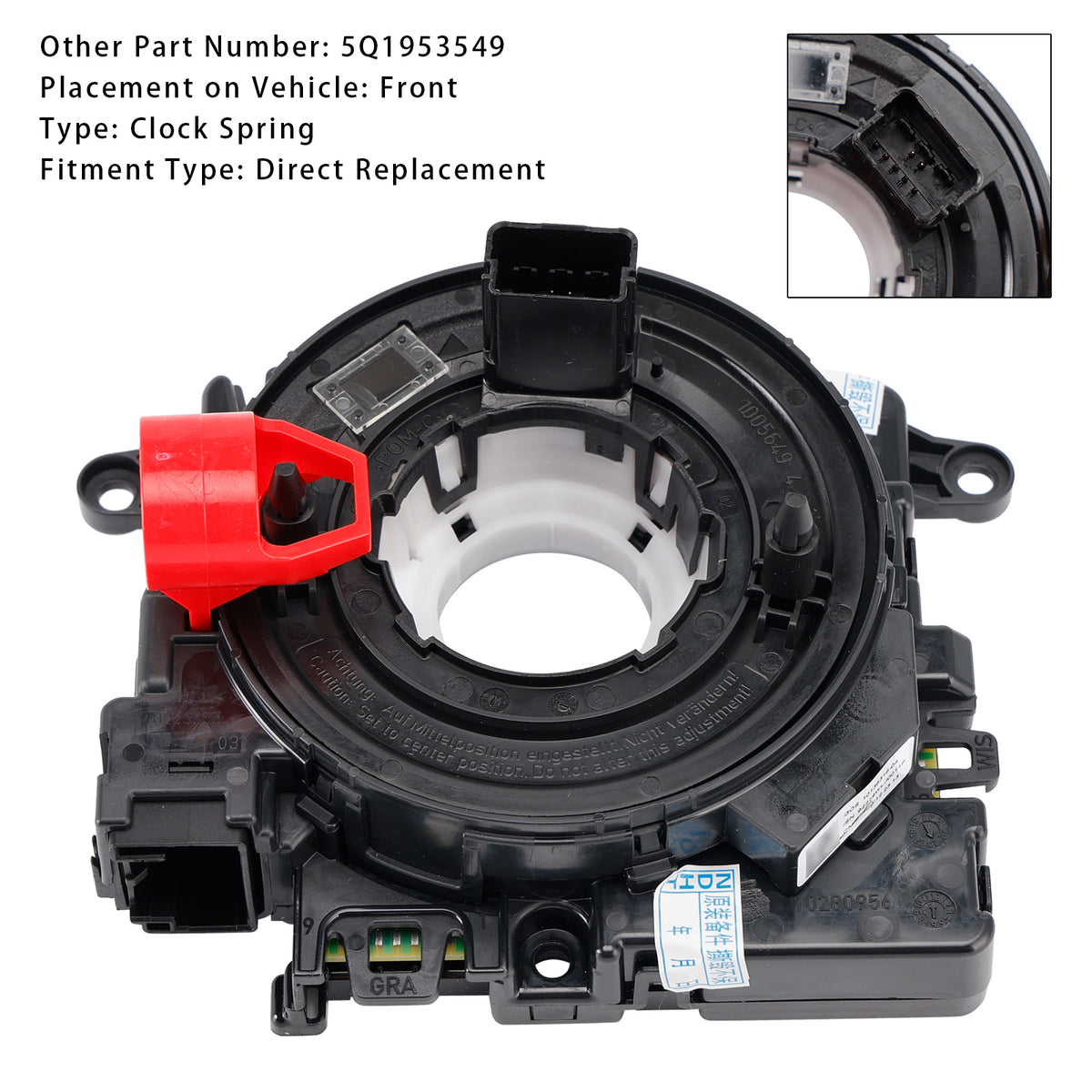 Tiguan Golf 7 MTF Multifunction Steering Wheel Clock Spring 5Q1953549