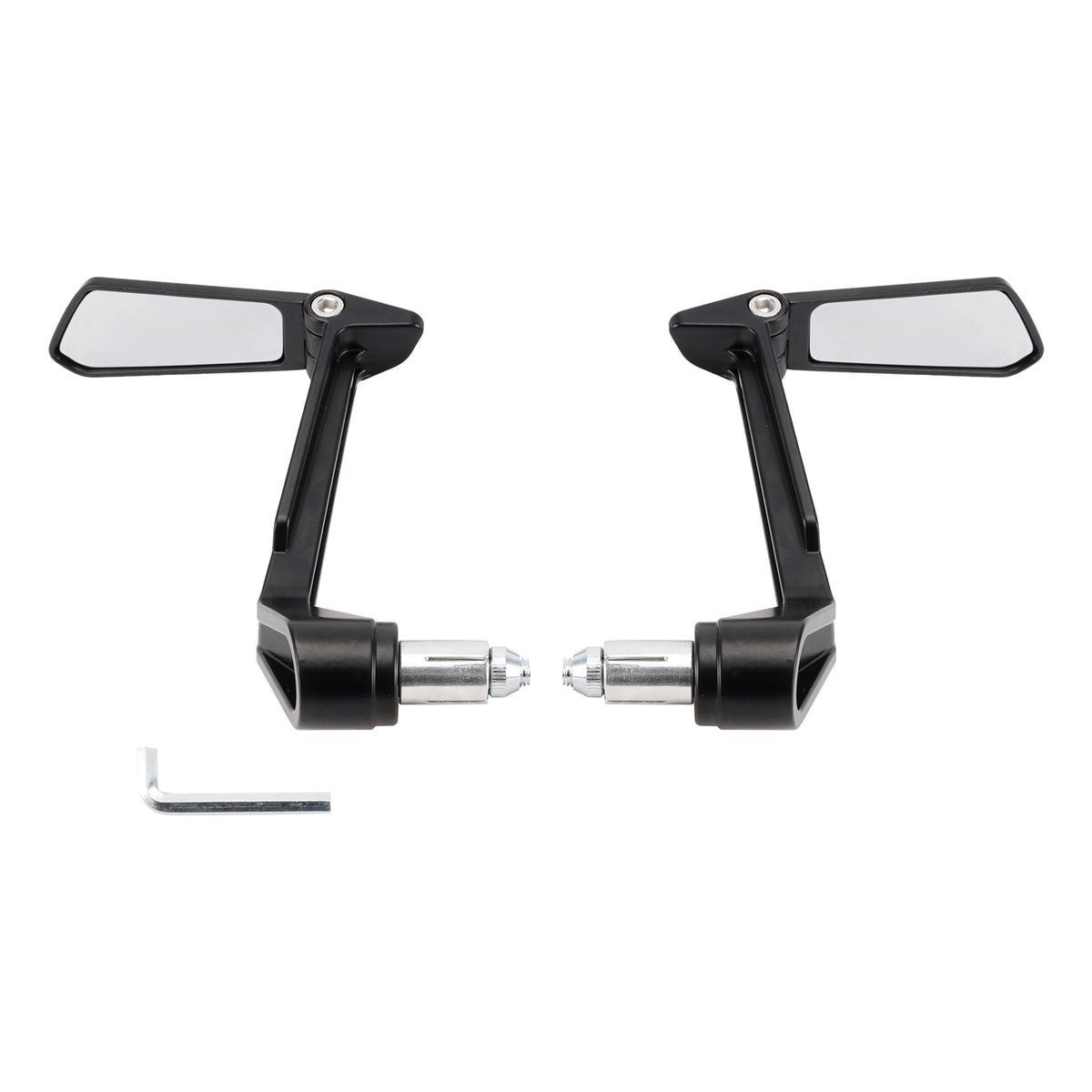 Handle Bar End Lever Protector with Folding Mirrors Set Motorcycle Universal
