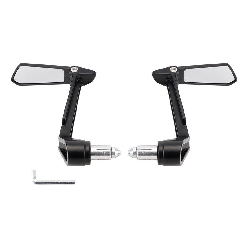 Handle Bar End Lever Protector with Folding Mirrors Set Motorcycle Universal