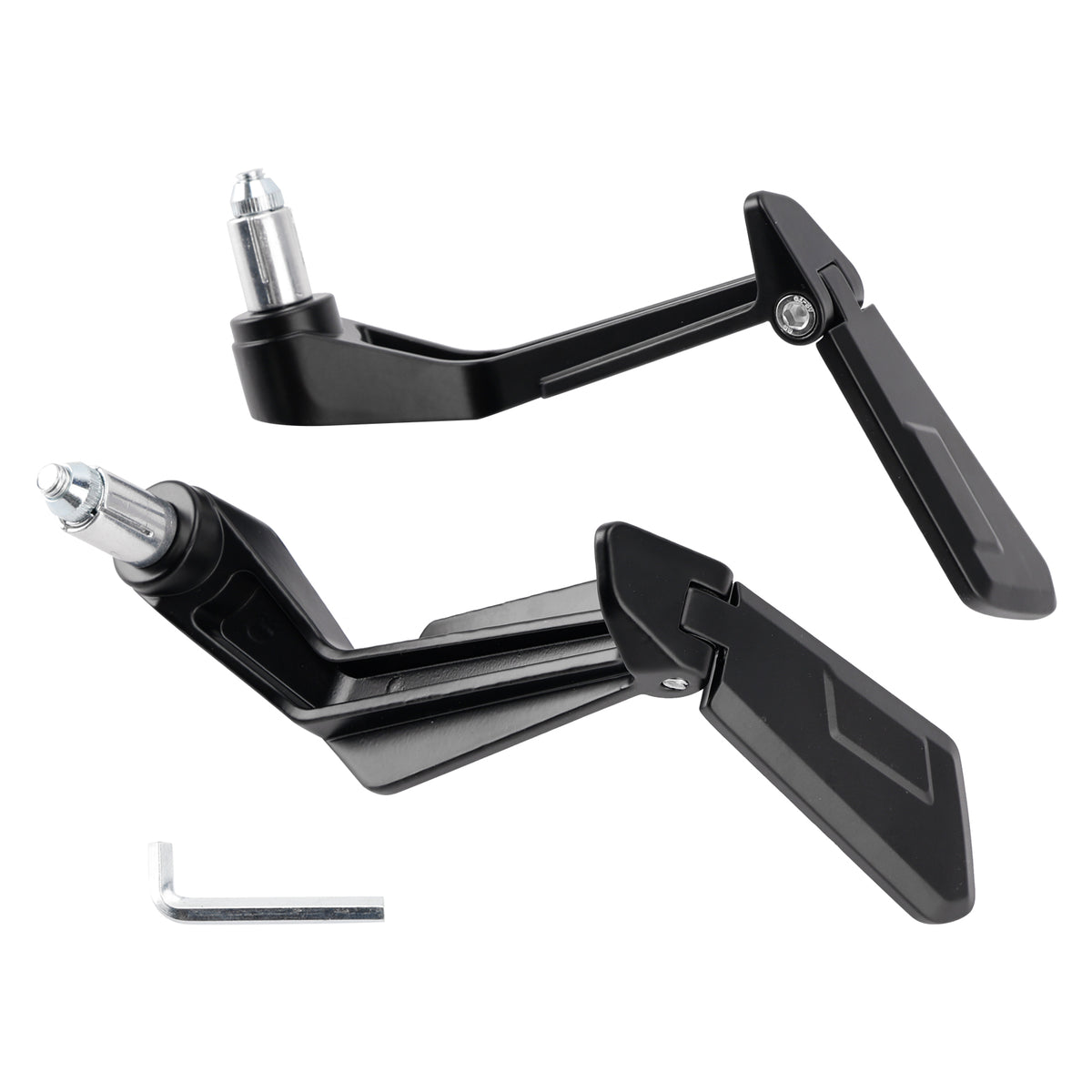 Handle Bar End Lever Protector with Folding Mirrors Set Motorcycle Universal