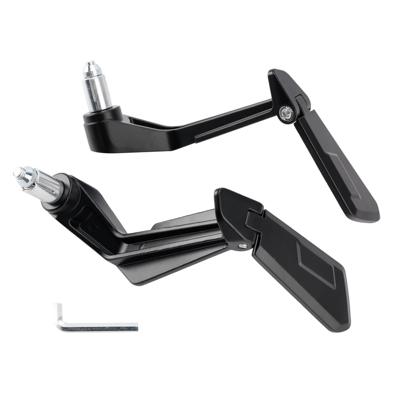 Handle Bar End Lever Protector with Folding Mirrors Set Motorcycle Universal