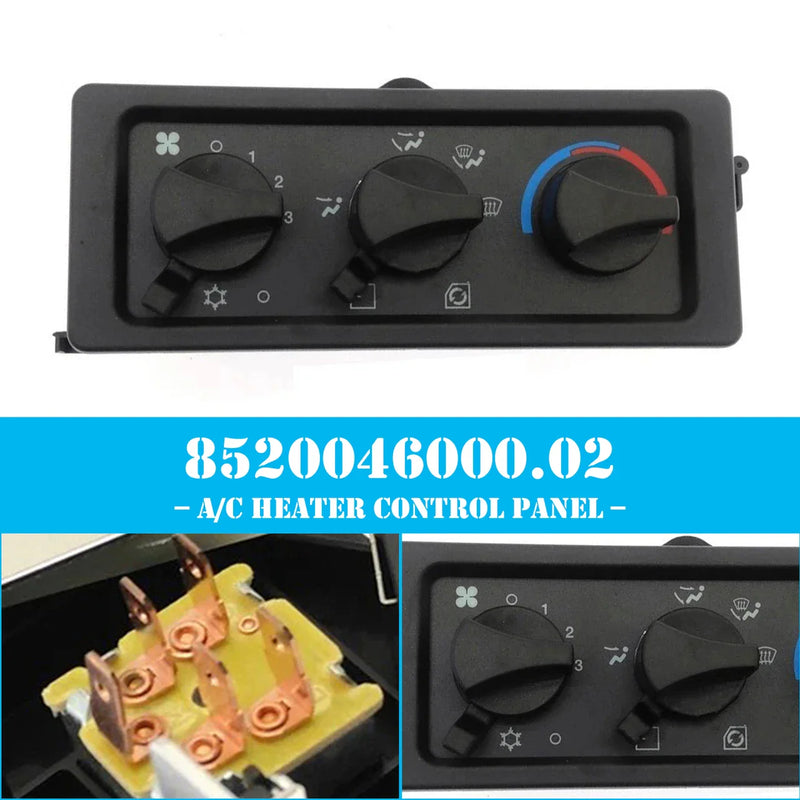 Freightliner FL60/FL70/C840 and more FL-Series models. T2823 A/C Heater Control Panel