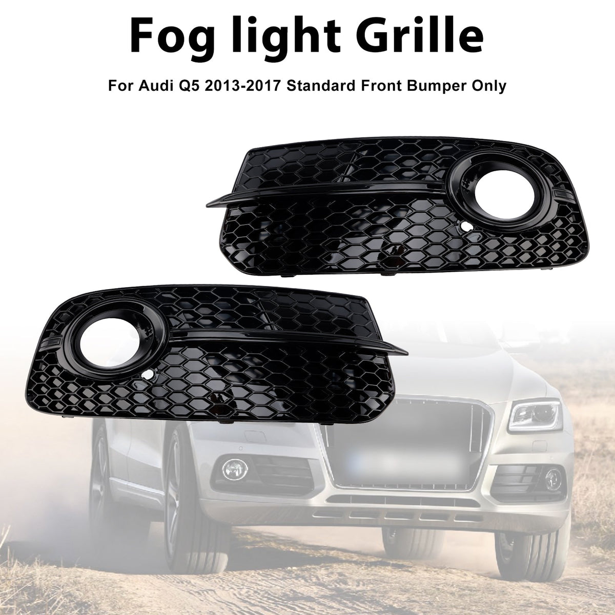 Audi Q5 2013-2017 Front Bumper Fog Light Grill Grille 8R0807681M