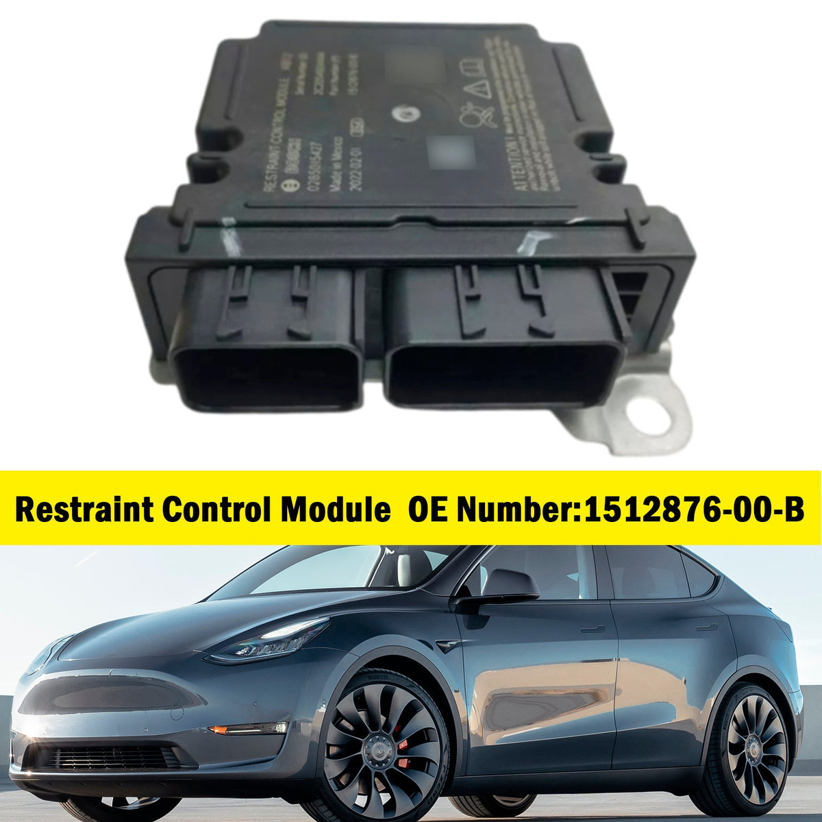 2017-2022 Tesla Model Y 1512876-00-B Restraint Control Module