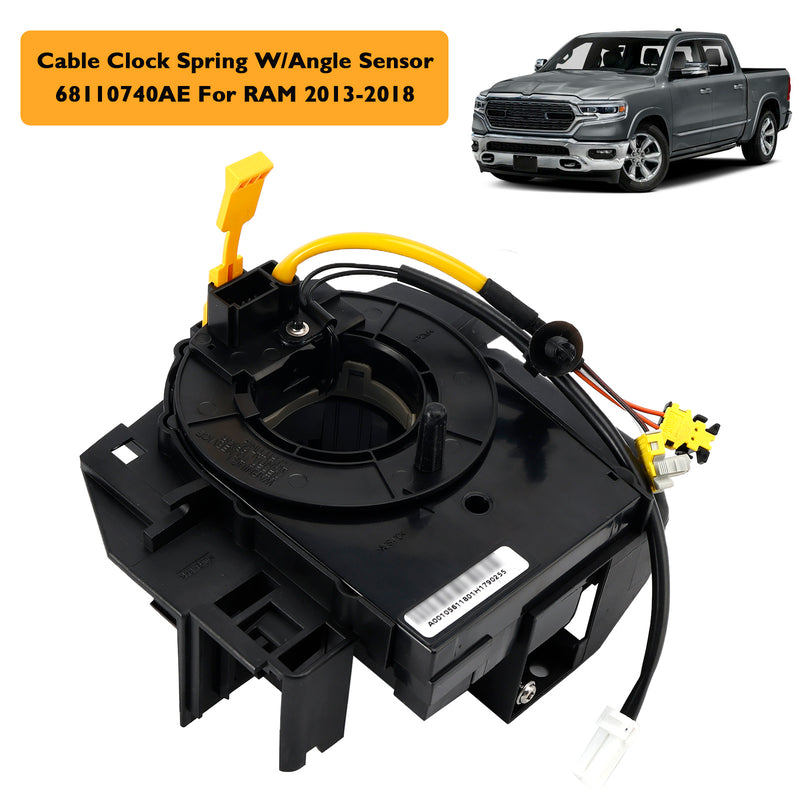 Dodge RAM 2013-2020 68110740AE Clock Spring with Angle Sensor 9 PINS
