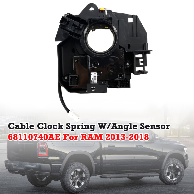 Dodge RAM 2013-2020 68110740AE Clock Spring with Angle Sensor 9 PINS