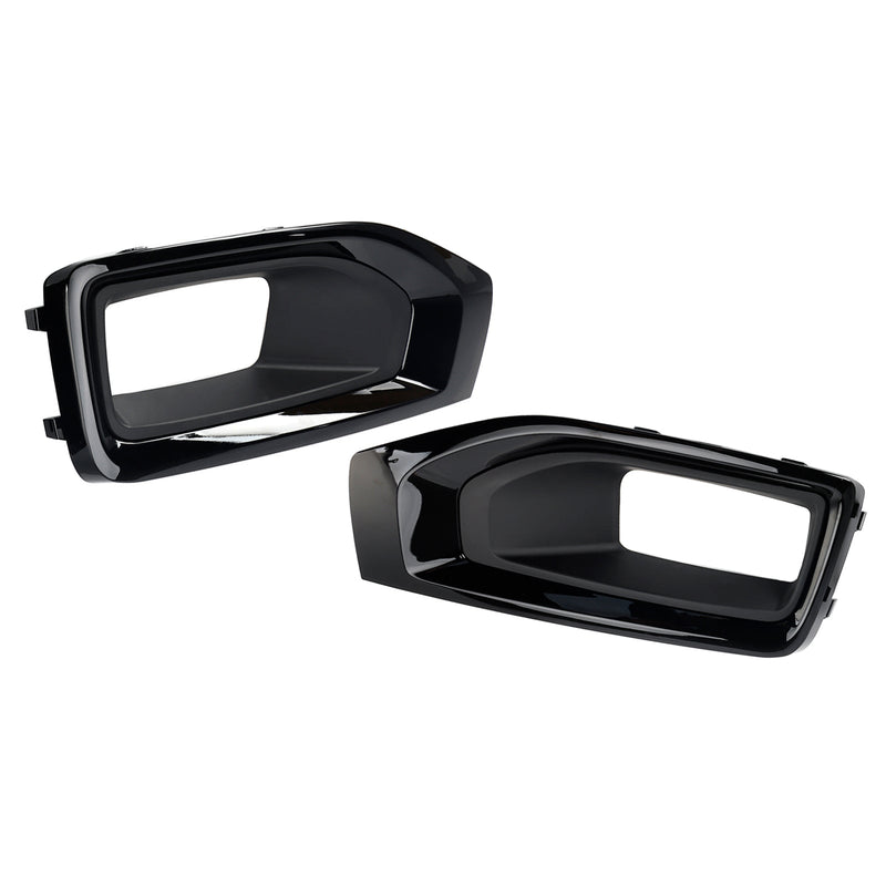 2015-2020 GMC Yukon / Yukon XL Fog Light Lamp Cover Gloss Black Trim Pair
