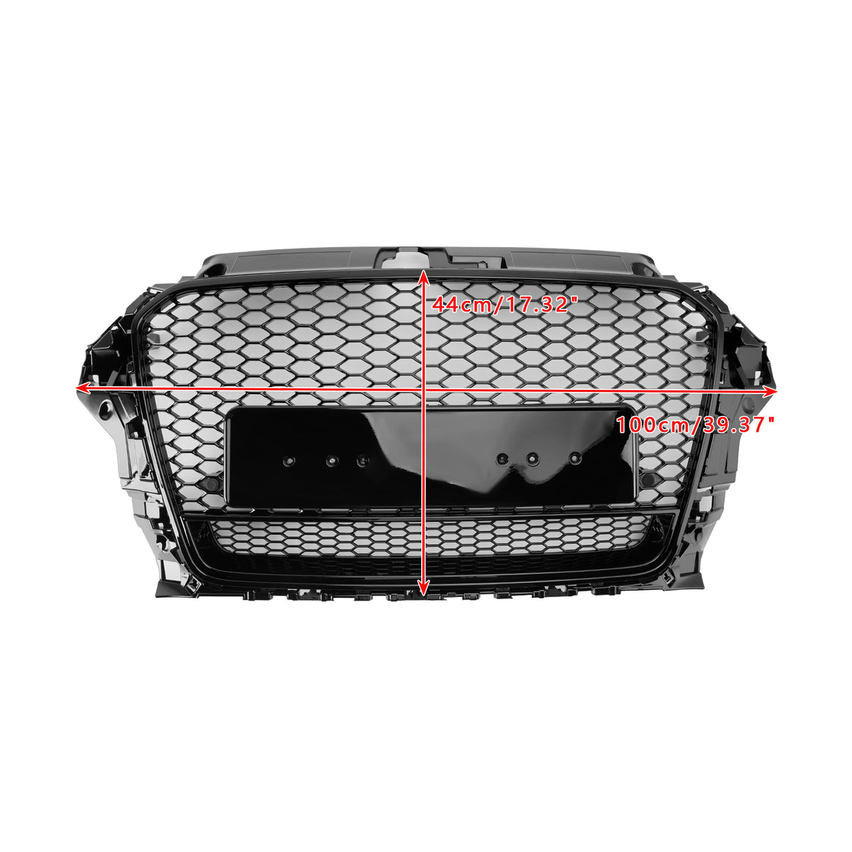 2013-2016 Audi A3 S3 To RS3 Style Front Henycomb Bumper Grill W/Quattro