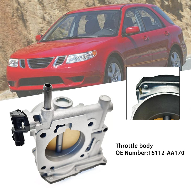 2006 SAAB 9-2X 2.5L With Turbo Throttle Body 16112-AA170