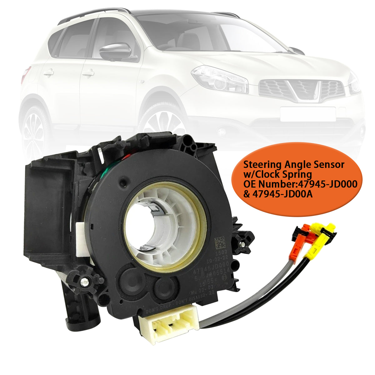 Nissan Qashqai J10 2006-2013 47945-JD000 Steering Angle Sensor w/Clock Spring