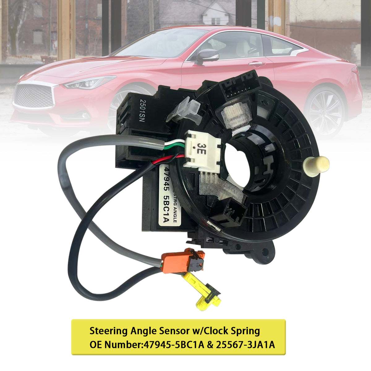 2015-2019 Infiniti Q50 Q60 QX80 Armada 47945-5BC1A Steering Angle Sensor Assembly