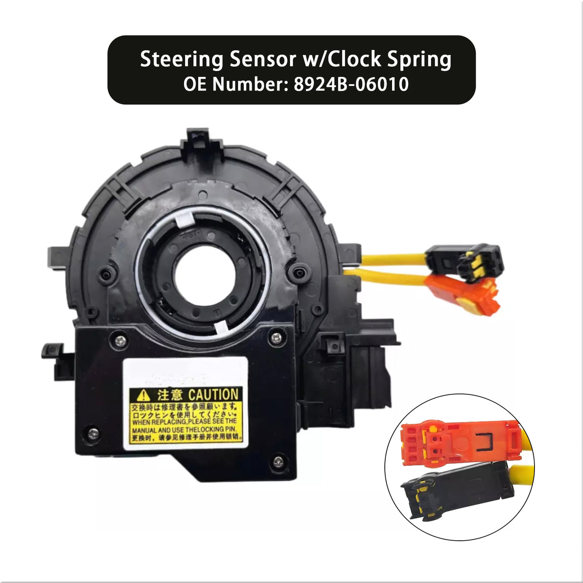 2012-2014 Camry 2013-2016 Avalon Steering Sensor 8924B-06010 w/Clock Spring