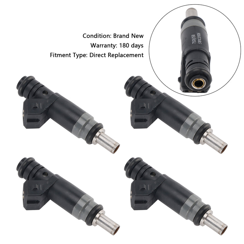 BMW 116i 120i 316i 318i 320i X3 Z4 7506158 4PCS Fuel Injector 13537506158
