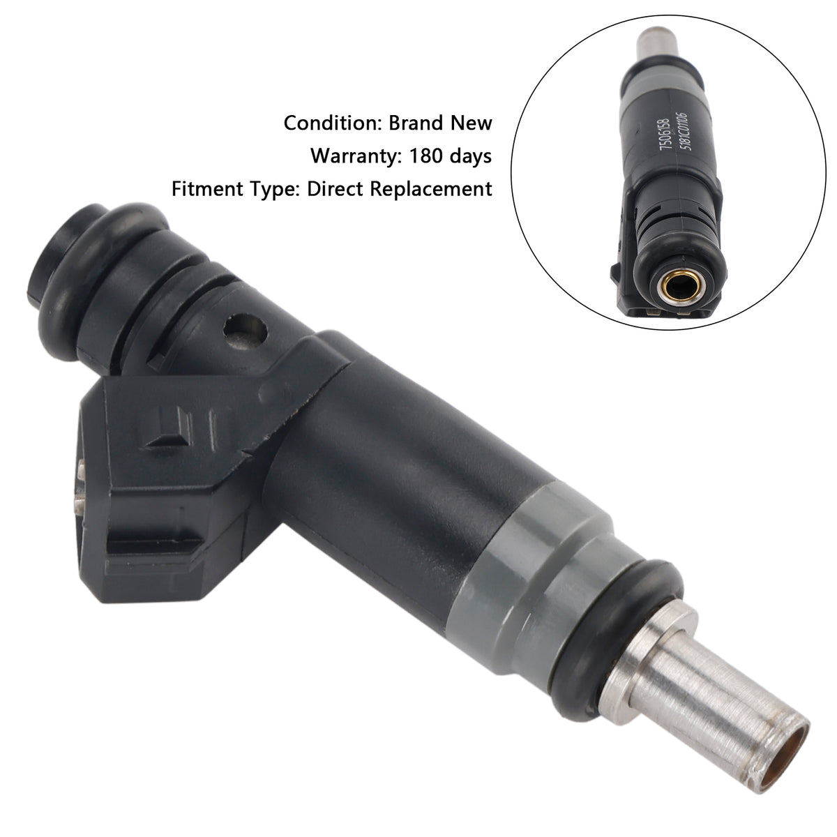 BMW 116i 120i 316i 318i 320i X3 Z4 7506158 1PCS Fuel Injector 13537506158