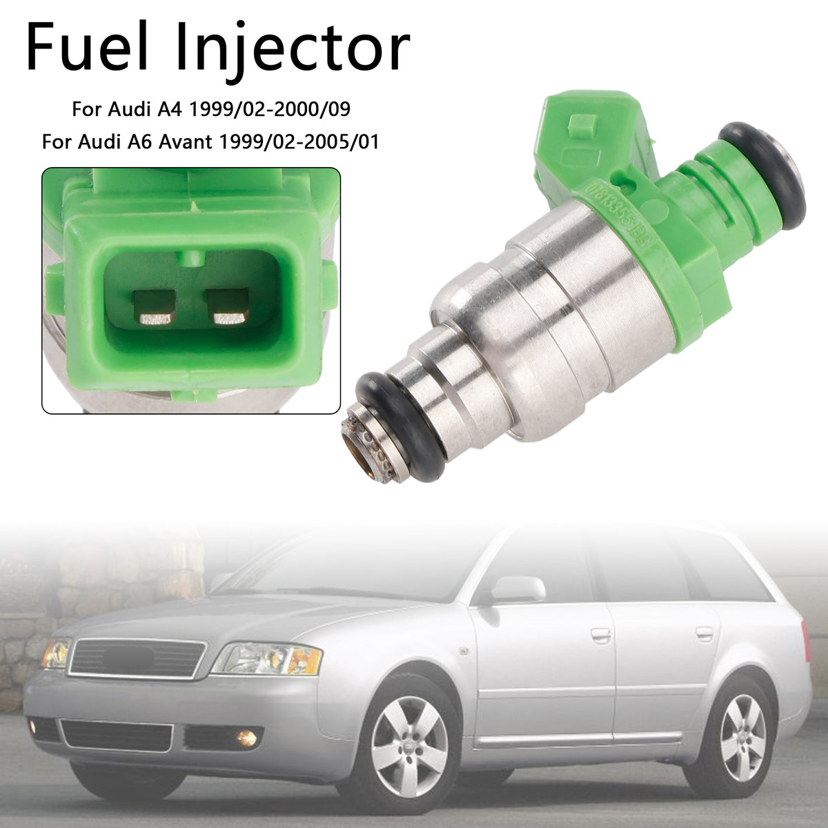 Audi A4 S4 A6 S6 Allroad 2.7L 1PCS Fuel Injector 078133551BB
