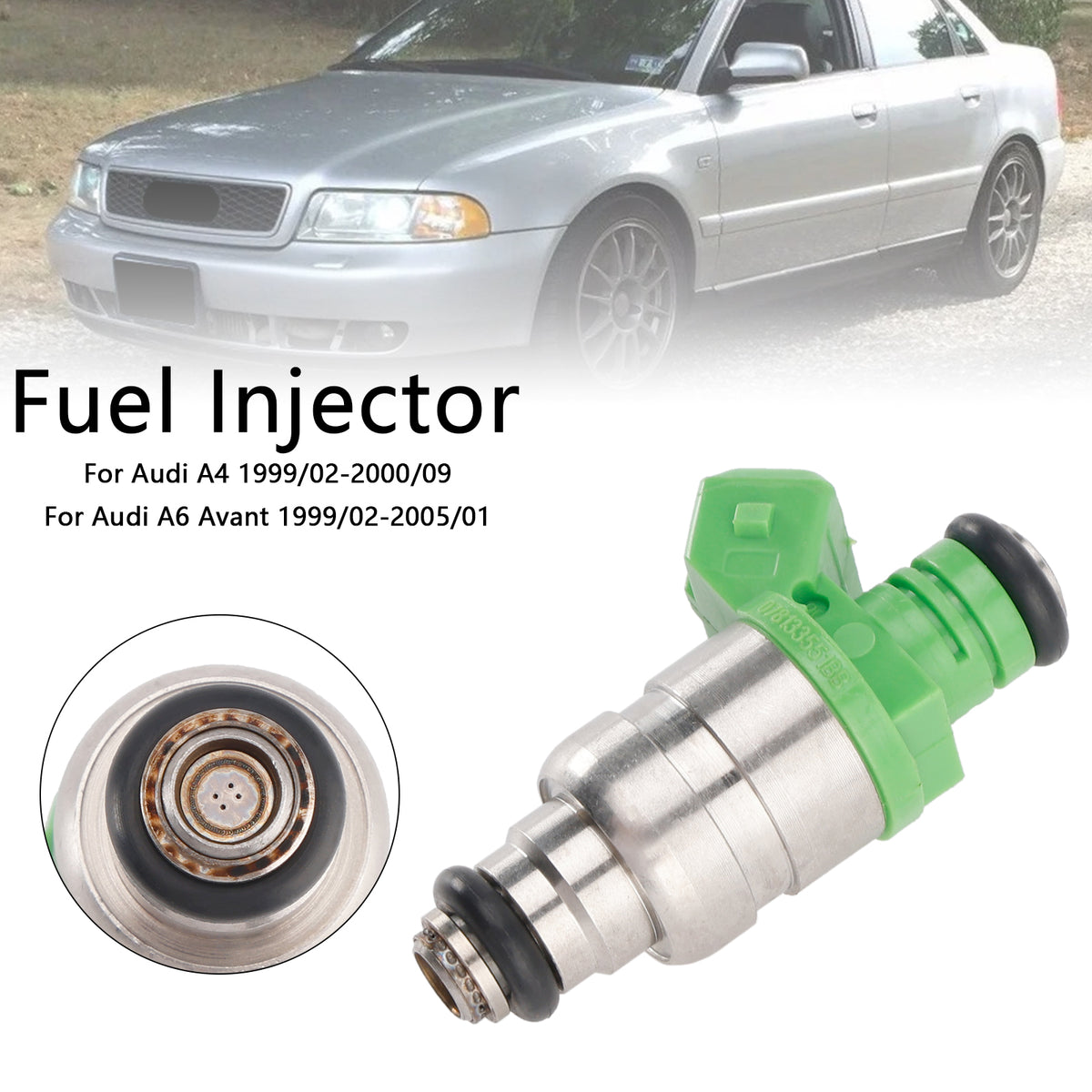 Audi A4 S4 A6 S6 Allroad 2.7L 1PCS Fuel Injector 078133551BB