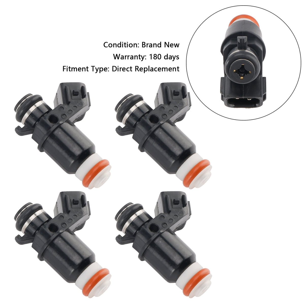 4PCS 16450PLD003 Fuel Injector Fit ACURA EL Fit Honda Civic 1.7L 2001-2005