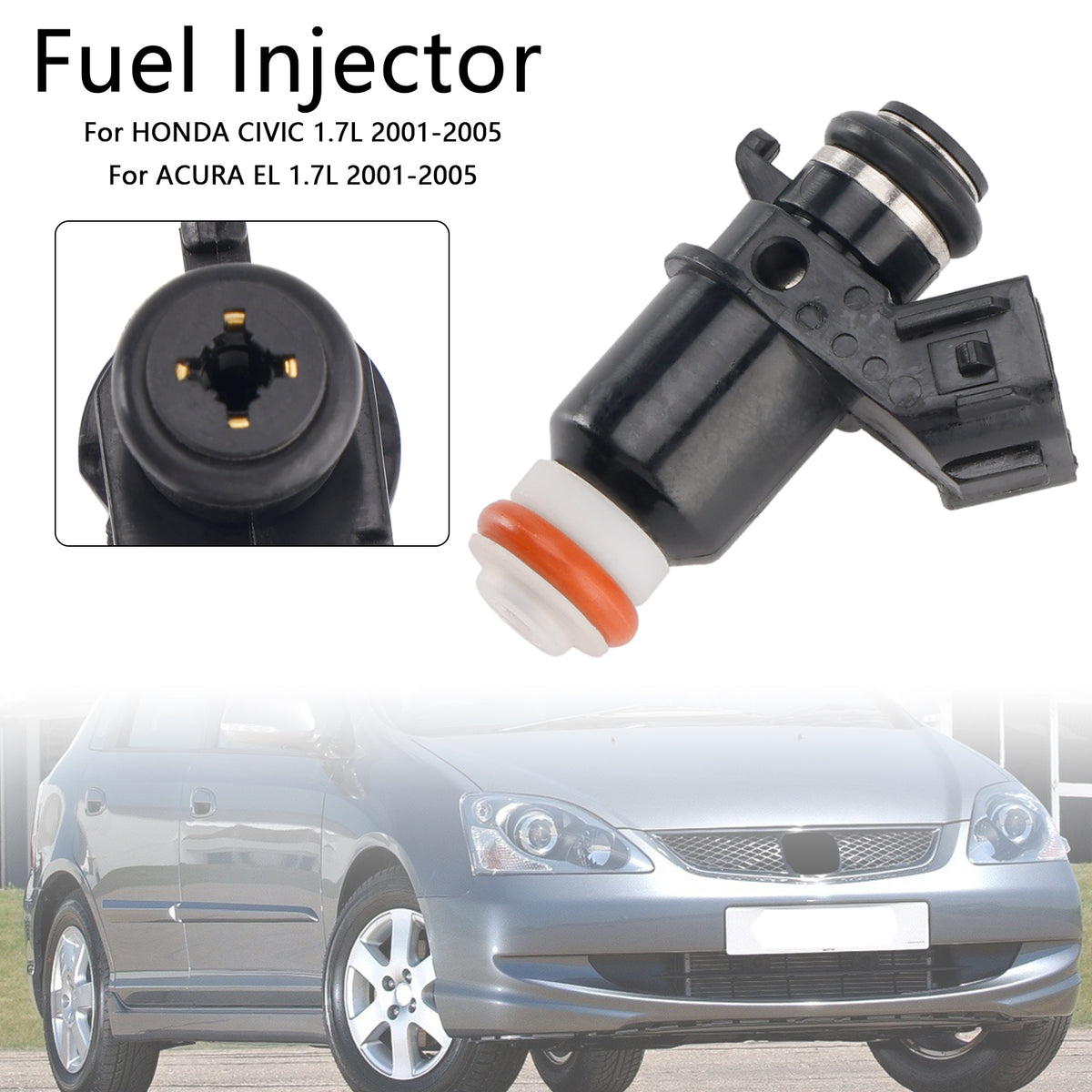 ACURA EL Fit Honda Civic 1.7L 2001-2005 1PCS Fuel Injector 16450-PLD-003