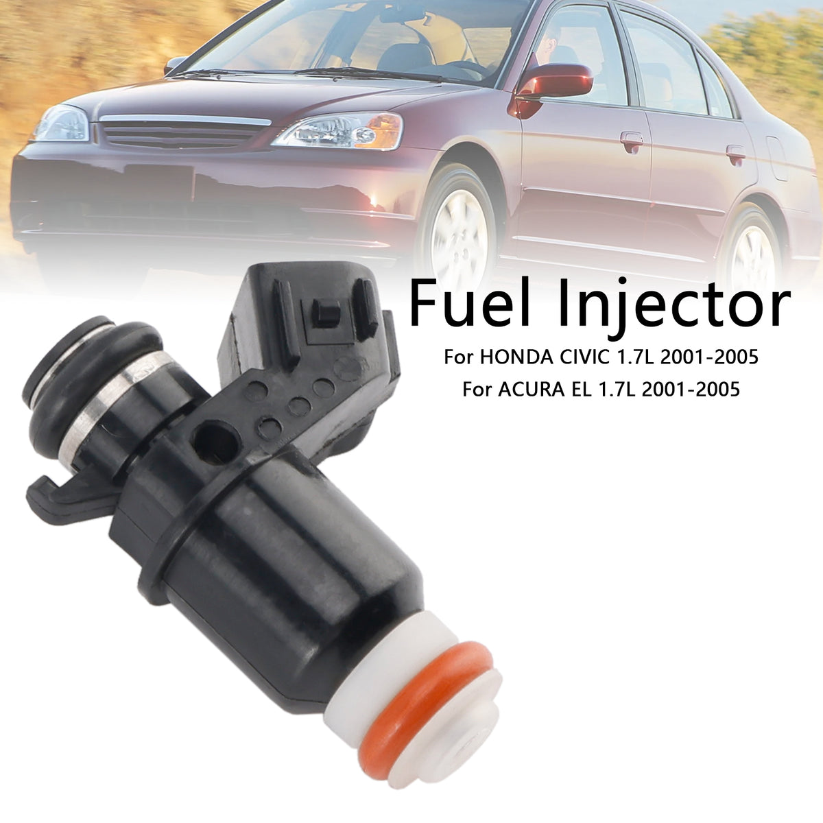 ACURA EL Fit Honda Civic 1.7L 2001-2005 1PCS Fuel Injector 16450-PLD-003